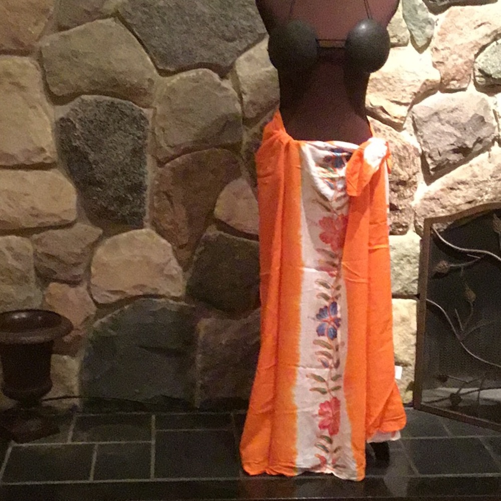 2 pc Hawaiian coconut Bra  and Wrap